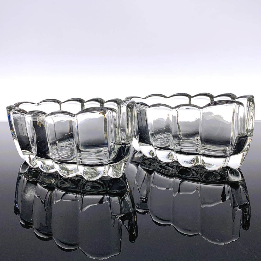 Princess House Crystal Heritage Collection 
Utensil Spoon & Fork Rest Set of 2